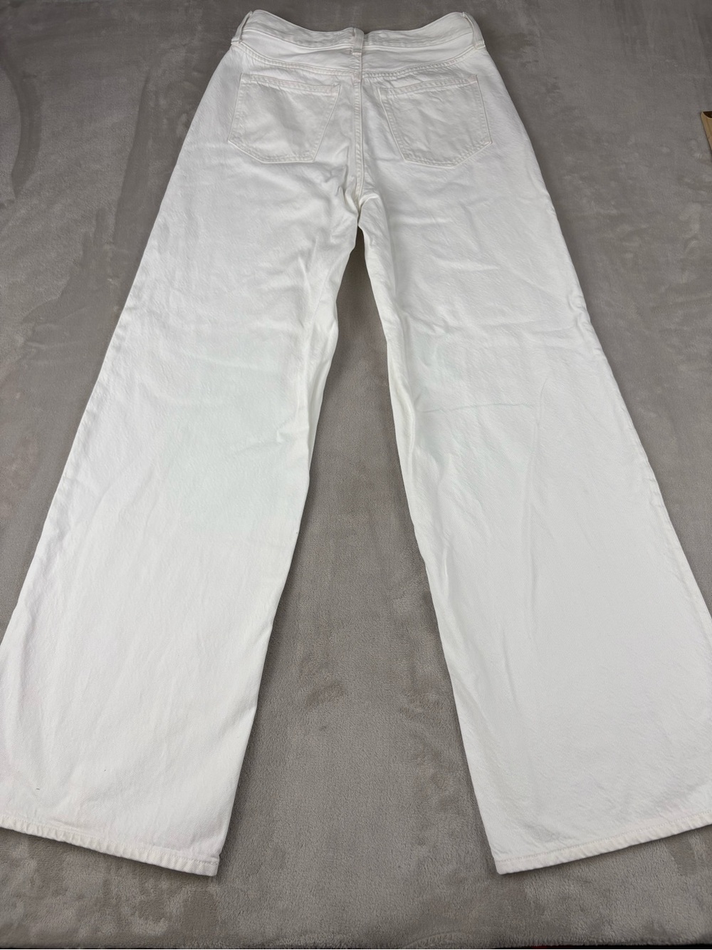 Abercrombie & Fitch Wide Leg High Rise Jeans Women’s 25 Long White Denim Pants - Picture 7 of 7